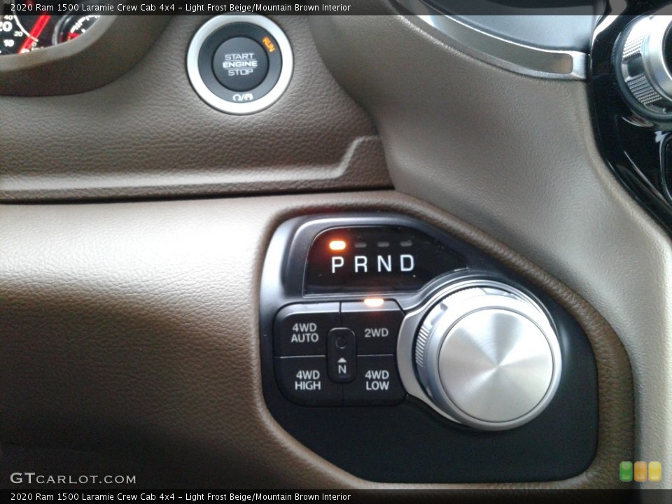 Light Frost Beige/Mountain Brown Interior Transmission for the 2020 Ram 1500 Laramie Crew Cab 4x4 #135792248