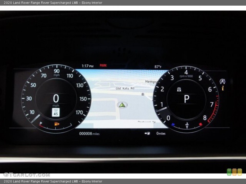Ebony Interior Gauges for the 2020 Land Rover Range Rover Supercharged LWB #135793902