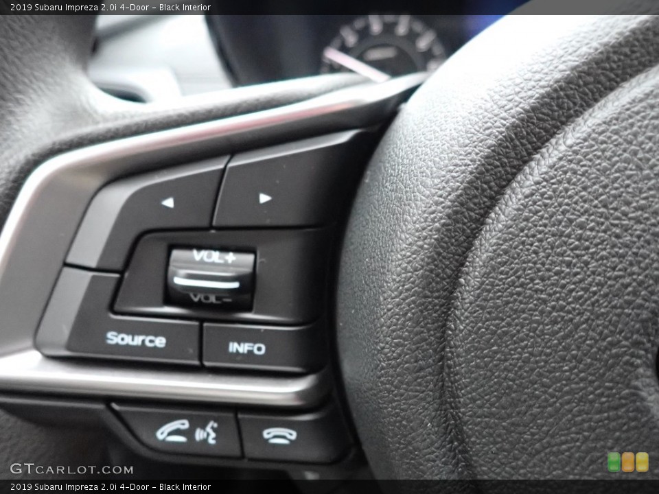 Black Interior Steering Wheel for the 2019 Subaru Impreza 2.0i 4-Door #135800936