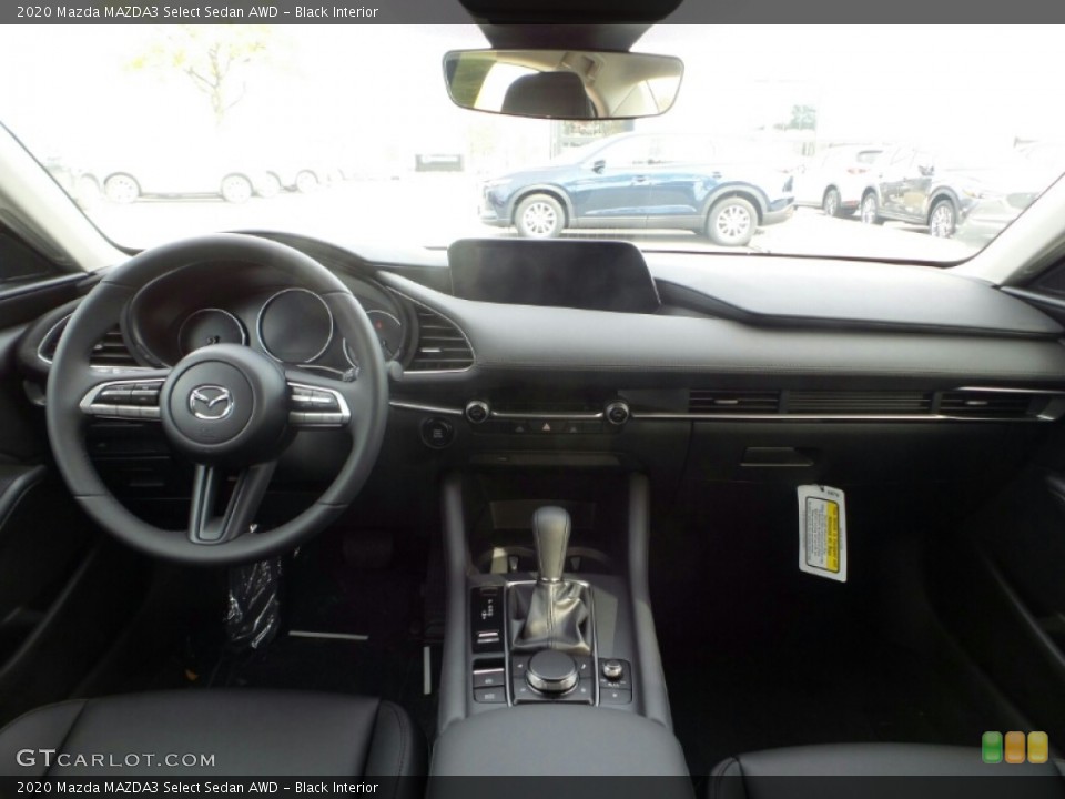 Black Interior Dashboard for the 2020 Mazda MAZDA3 Select Sedan AWD #135806438