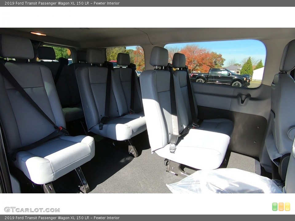 Pewter Interior Rear Seat for the 2019 Ford Transit Passenger Wagon XL 150 LR #135810485