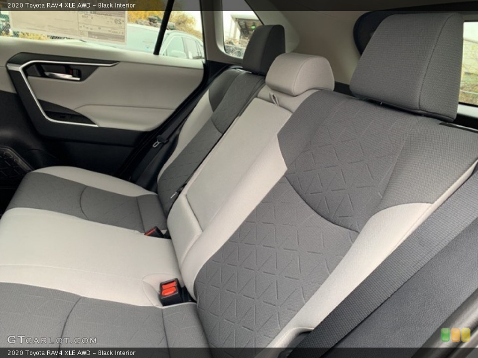 Black Interior Rear Seat for the 2020 Toyota RAV4 XLE AWD #135812559