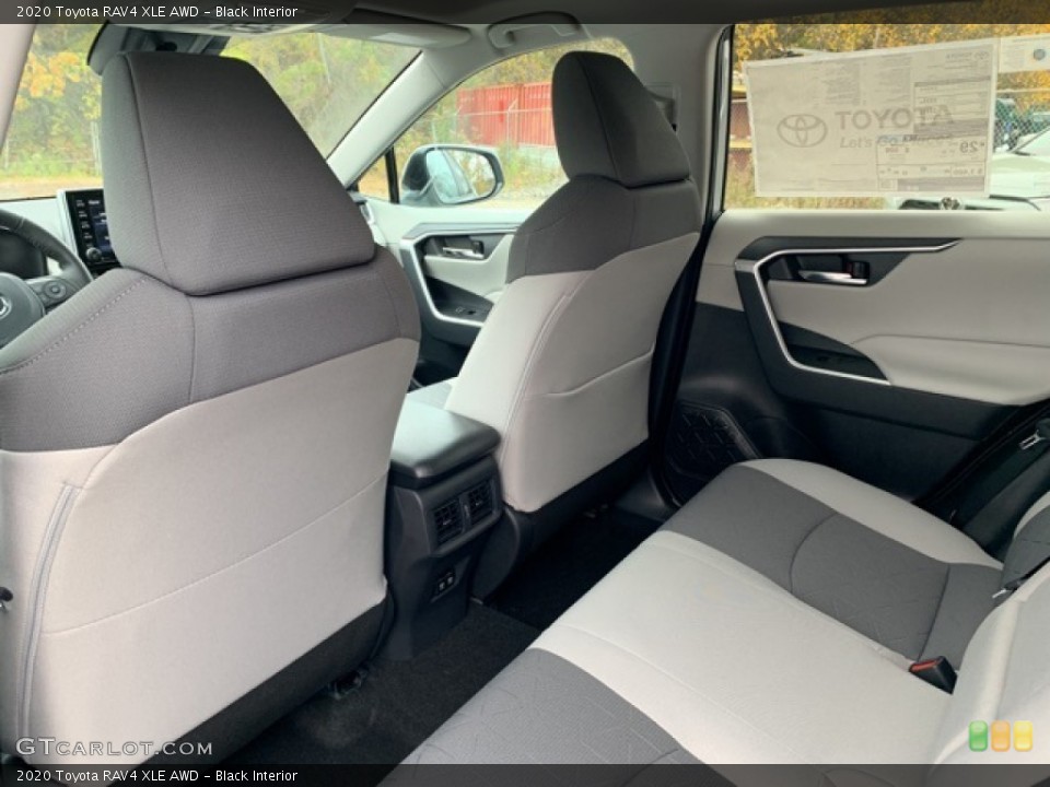 Black Interior Rear Seat for the 2020 Toyota RAV4 XLE AWD #135812589