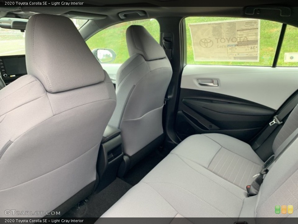 Light Gray Interior Rear Seat for the 2020 Toyota Corolla SE #135812817