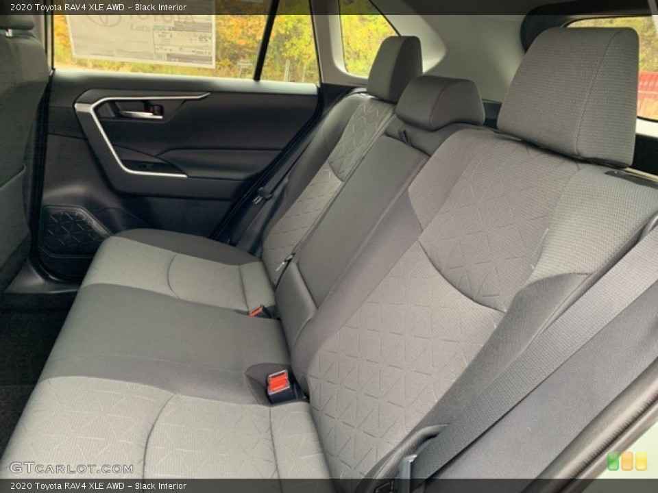 Black Interior Rear Seat for the 2020 Toyota RAV4 XLE AWD #135812868