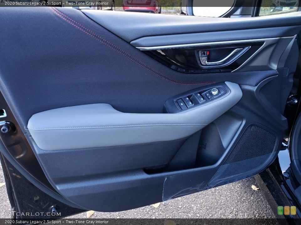 Two-Tone Gray Interior Door Panel for the 2020 Subaru Legacy 2.5i Sport #135815272