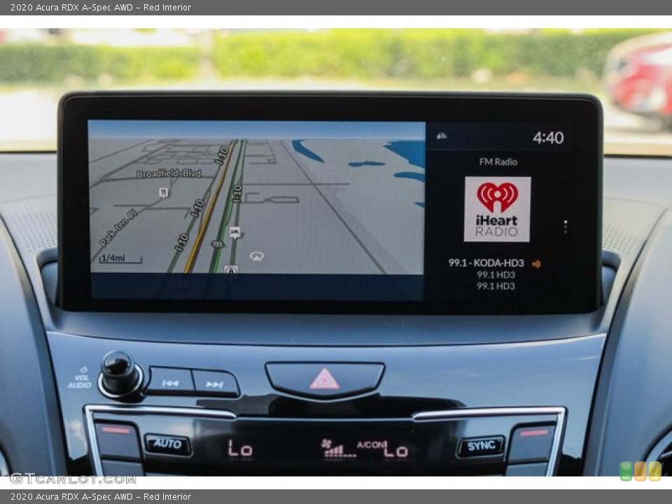 Red Interior Navigation for the 2020 Acura RDX A-Spec AWD #135817265