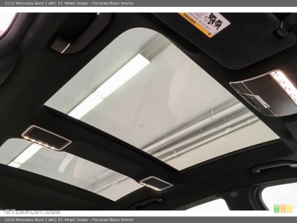 Porcelain/Black Interior Sunroof for the 2019 Mercedes-Benz S AMG 63 4Matic Sedan #135825856