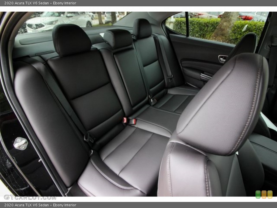Ebony Interior Rear Seat for the 2020 Acura TLX V6 Sedan #135838946