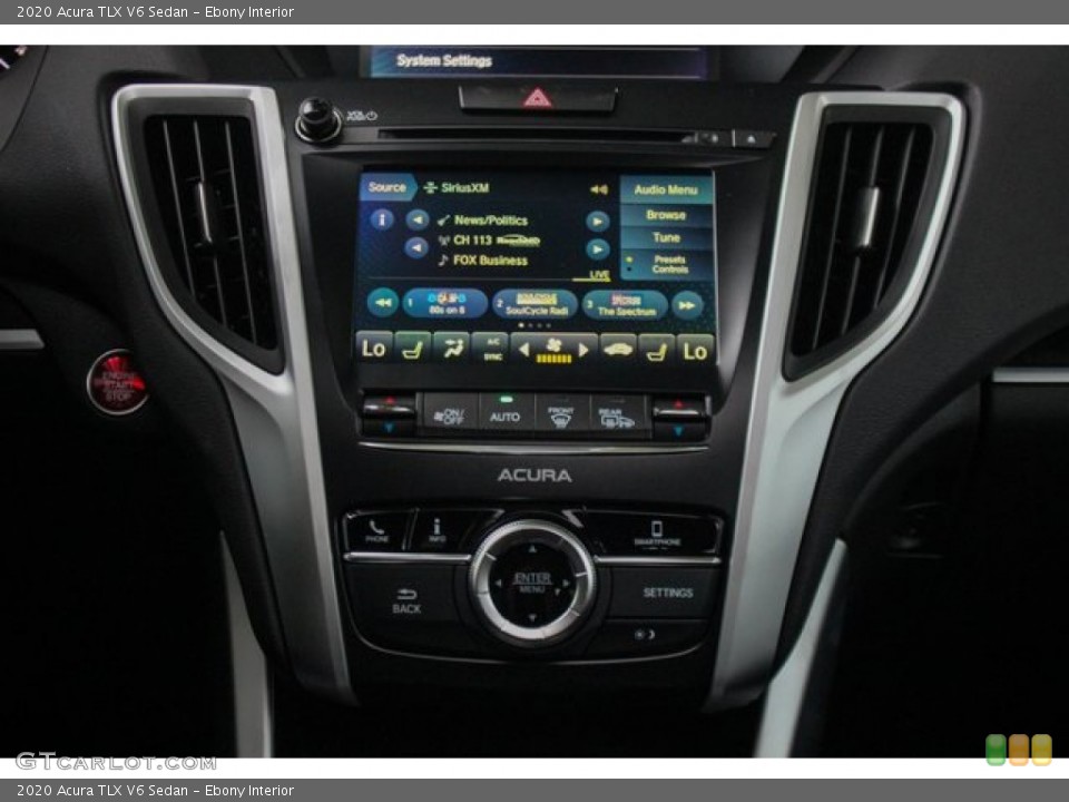Ebony Interior Controls for the 2020 Acura TLX V6 Sedan #135839051