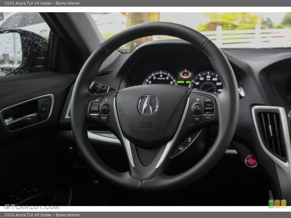 Ebony Interior Steering Wheel for the 2020 Acura TLX V6 Sedan #135839084