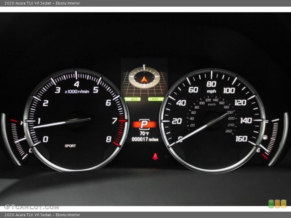 Ebony Interior Gauges for the 2020 Acura TLX V6 Sedan #135839195