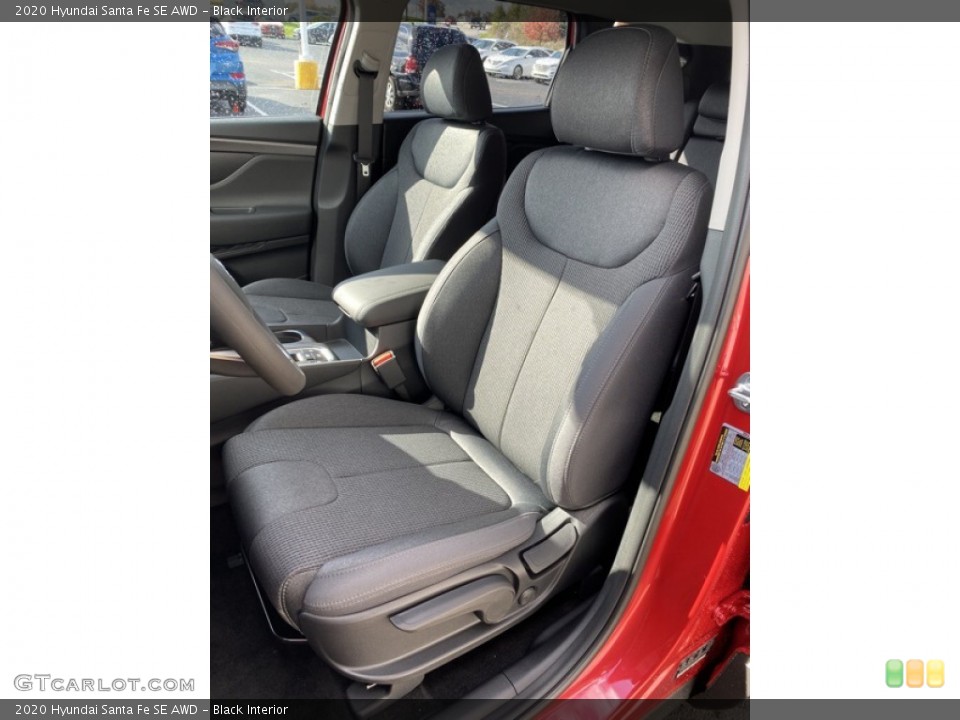 Black Interior Front Seat for the 2020 Hyundai Santa Fe SE AWD #135841718