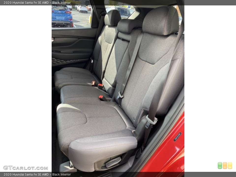 Black Interior Rear Seat for the 2020 Hyundai Santa Fe SE AWD #135841817