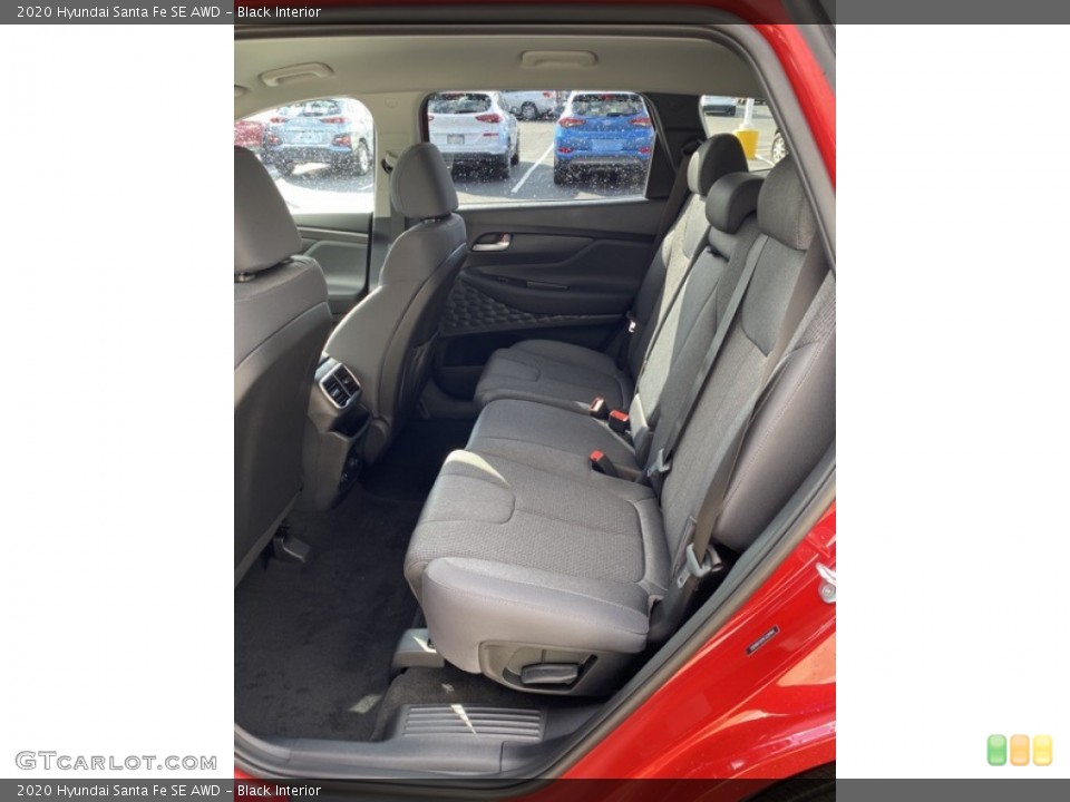 Black Interior Rear Seat for the 2020 Hyundai Santa Fe SE AWD #135841844