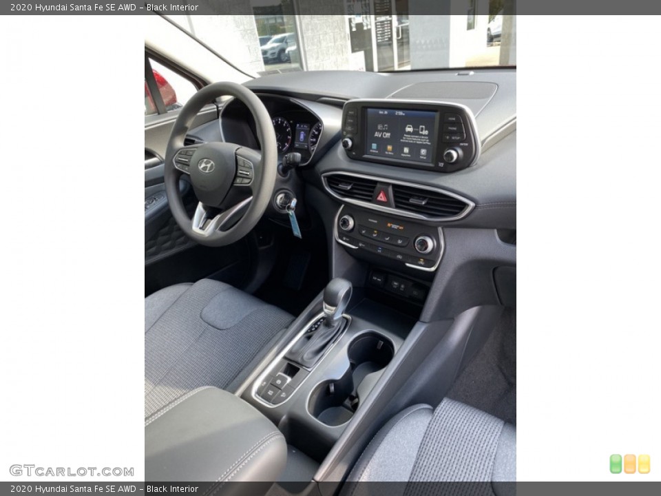 Black Interior Dashboard for the 2020 Hyundai Santa Fe SE AWD #135842018