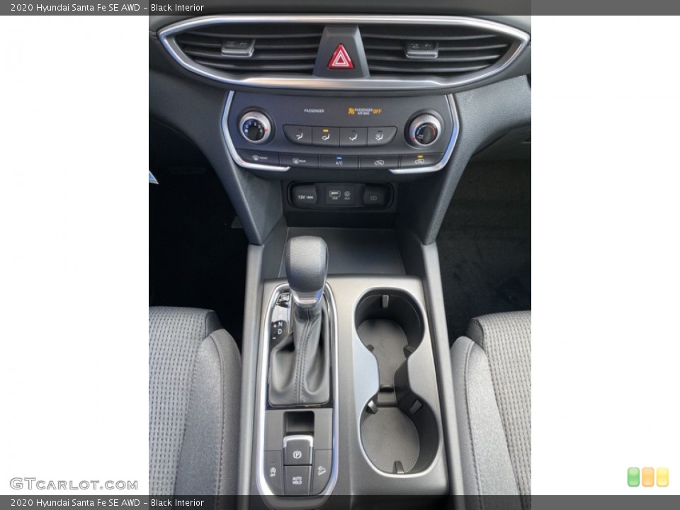 Black Interior Controls for the 2020 Hyundai Santa Fe SE AWD #135842117
