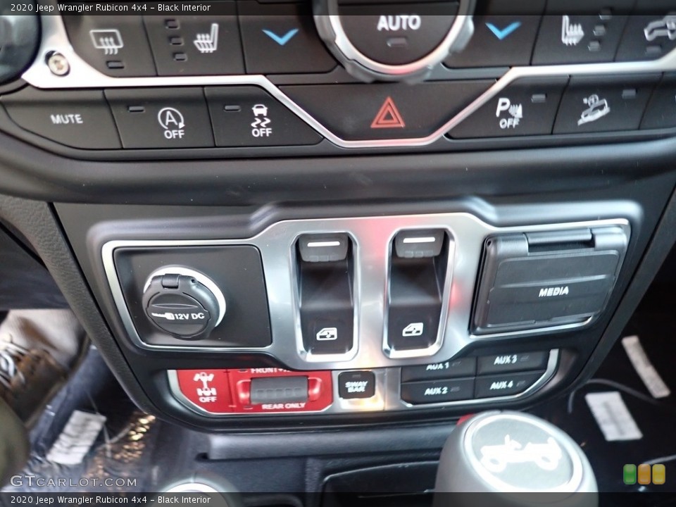 Black Interior Controls for the 2020 Jeep Wrangler Rubicon 4x4 #135847409