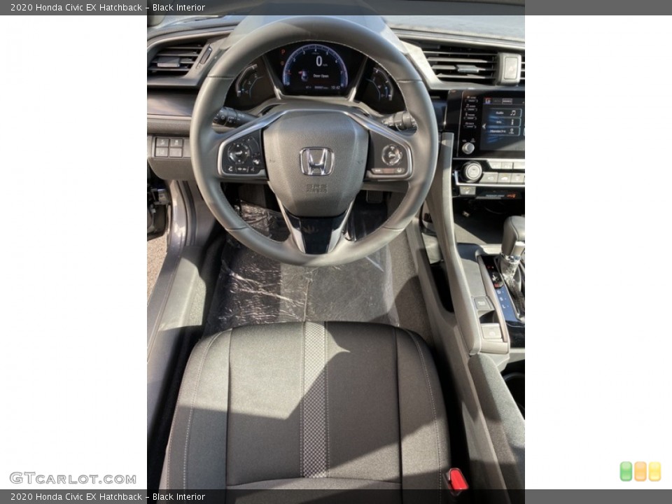 Black Interior Steering Wheel for the 2020 Honda Civic EX Hatchback #135851120