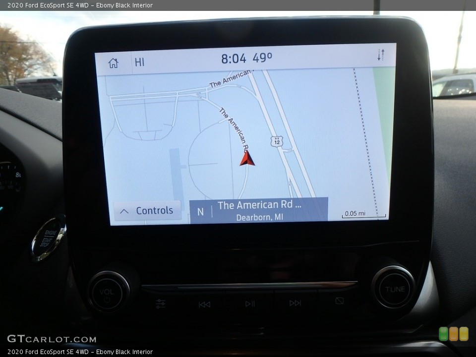Ebony Black Interior Navigation for the 2020 Ford EcoSport SE 4WD #135852278