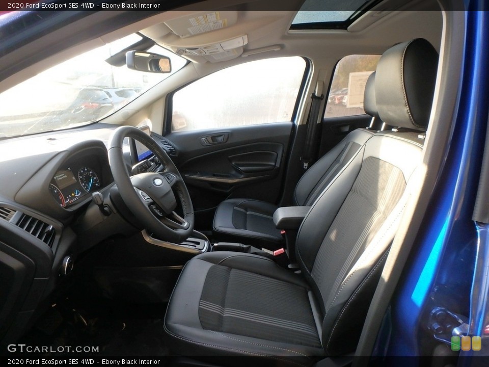 Ebony Black Interior Front Seat for the 2020 Ford EcoSport SES 4WD #135852410