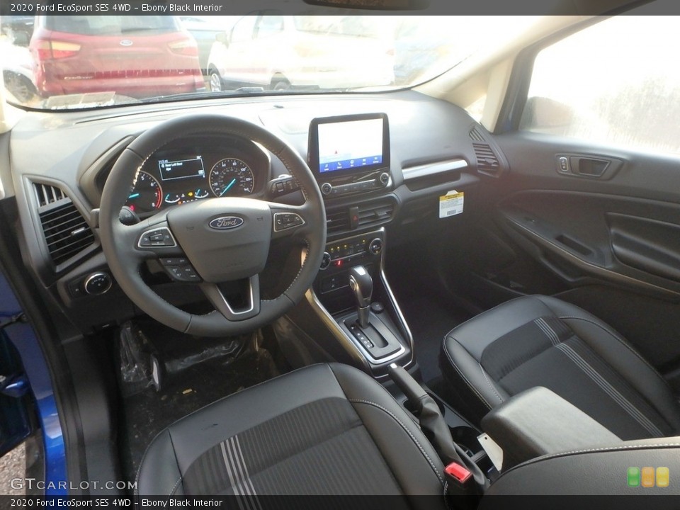 Ebony Black Interior Photo for the 2020 Ford EcoSport SES 4WD #135852428
