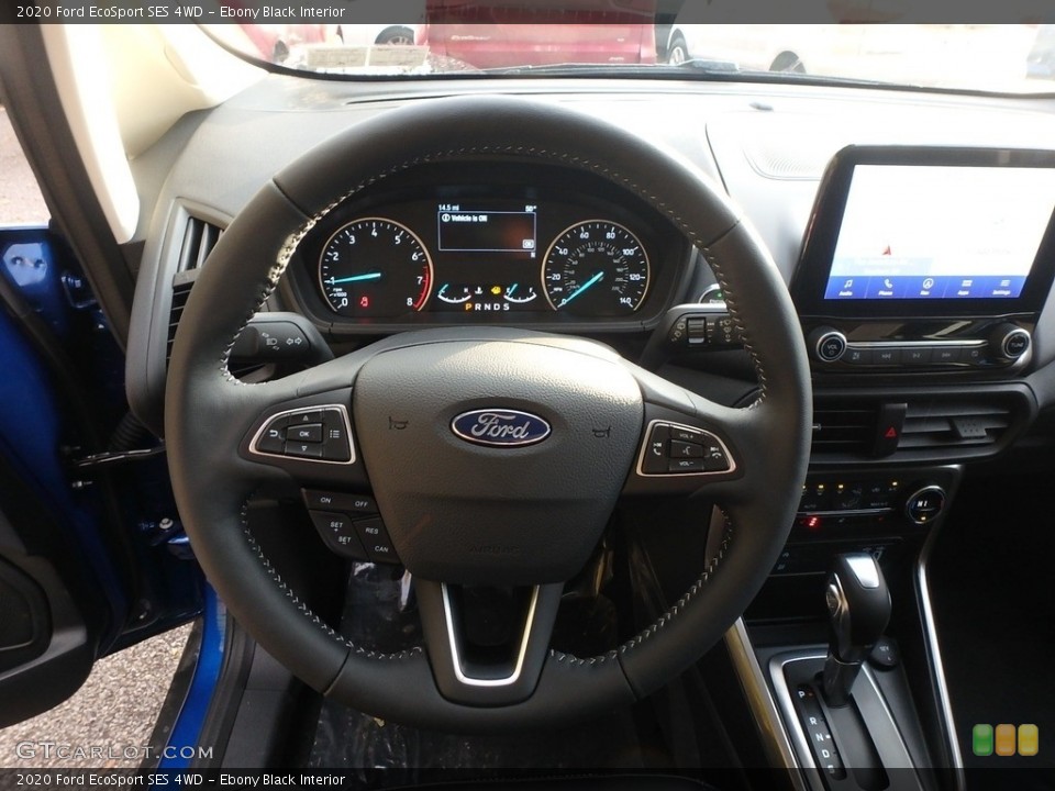 Ebony Black Interior Steering Wheel for the 2020 Ford EcoSport SES 4WD #135852449