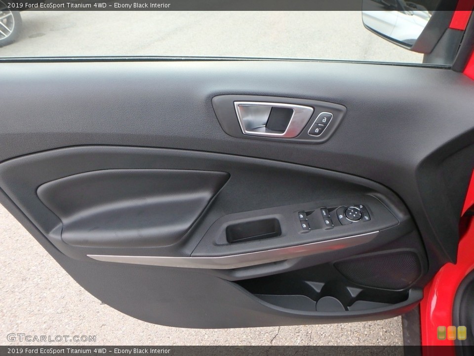 Ebony Black Interior Door Panel for the 2019 Ford EcoSport Titanium 4WD #135855063