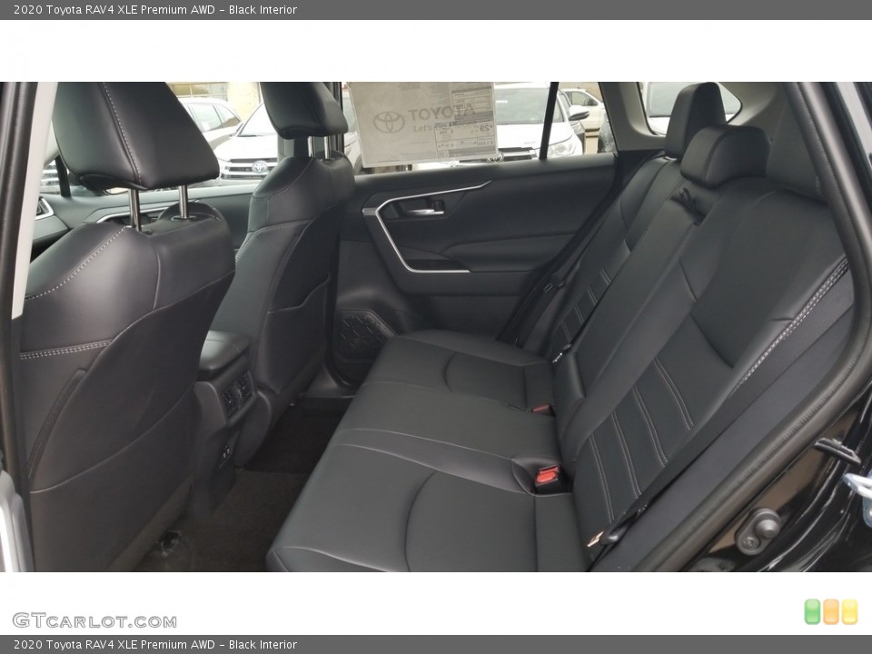 Black Interior Rear Seat for the 2020 Toyota RAV4 XLE Premium AWD #135855126