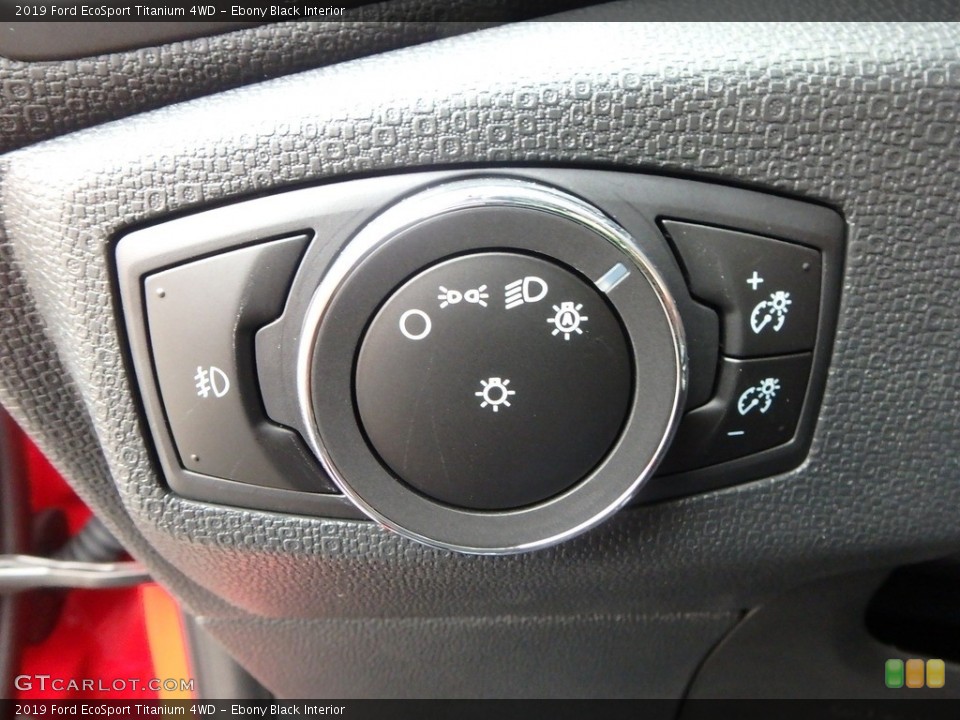 Ebony Black Interior Controls for the 2019 Ford EcoSport Titanium 4WD #135855168