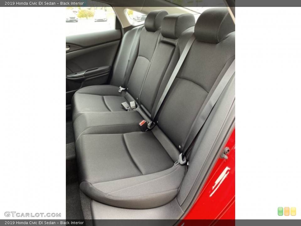 Black Interior Rear Seat for the 2019 Honda Civic EX Sedan #135856131