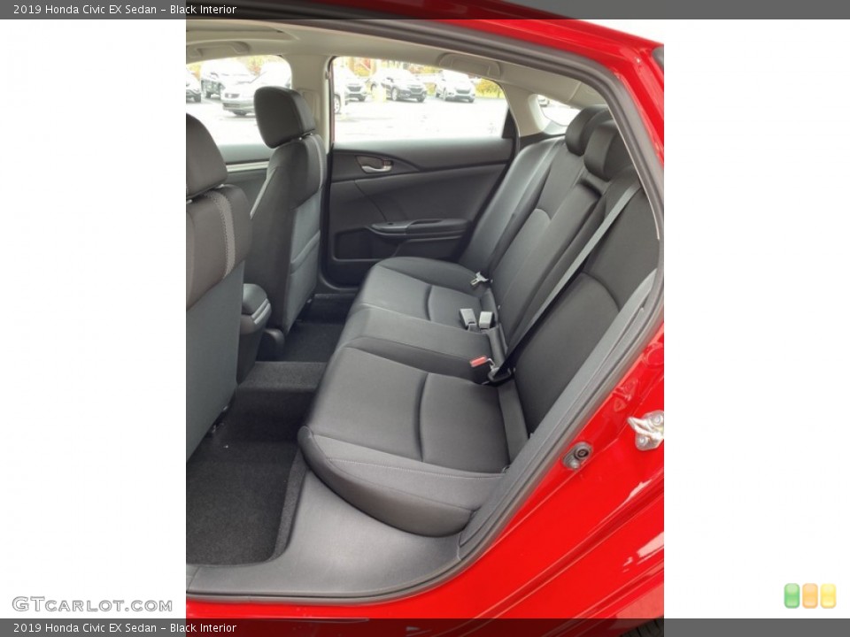 Black Interior Rear Seat for the 2019 Honda Civic EX Sedan #135856149