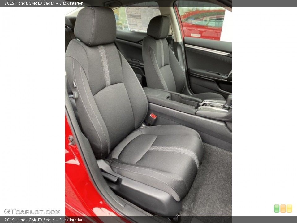 Black Interior Front Seat for the 2019 Honda Civic EX Sedan #135856308