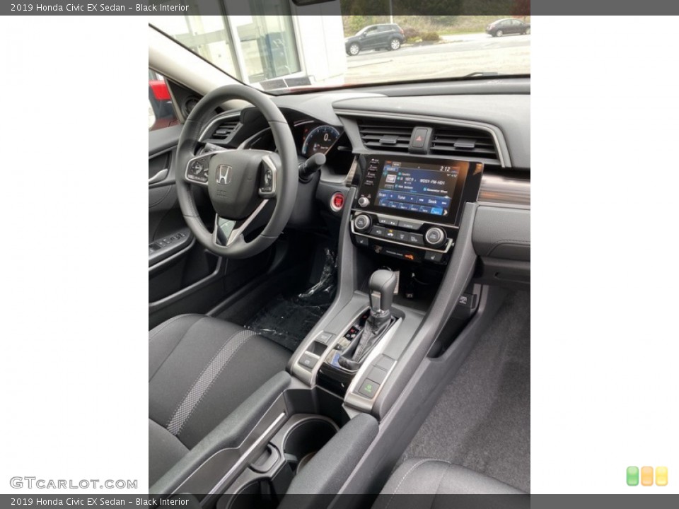 Black Interior Dashboard for the 2019 Honda Civic EX Sedan #135856329