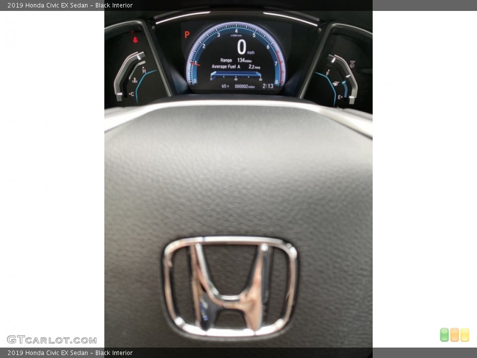 Black Interior Gauges for the 2019 Honda Civic EX Sedan #135856392