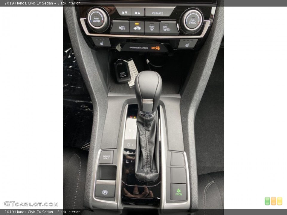 Black Interior Transmission for the 2019 Honda Civic EX Sedan #135856467