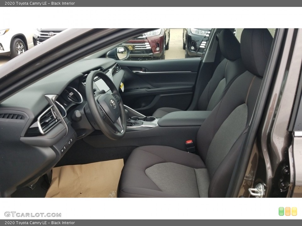 Black Interior Front Seat for the 2020 Toyota Camry LE #135856506