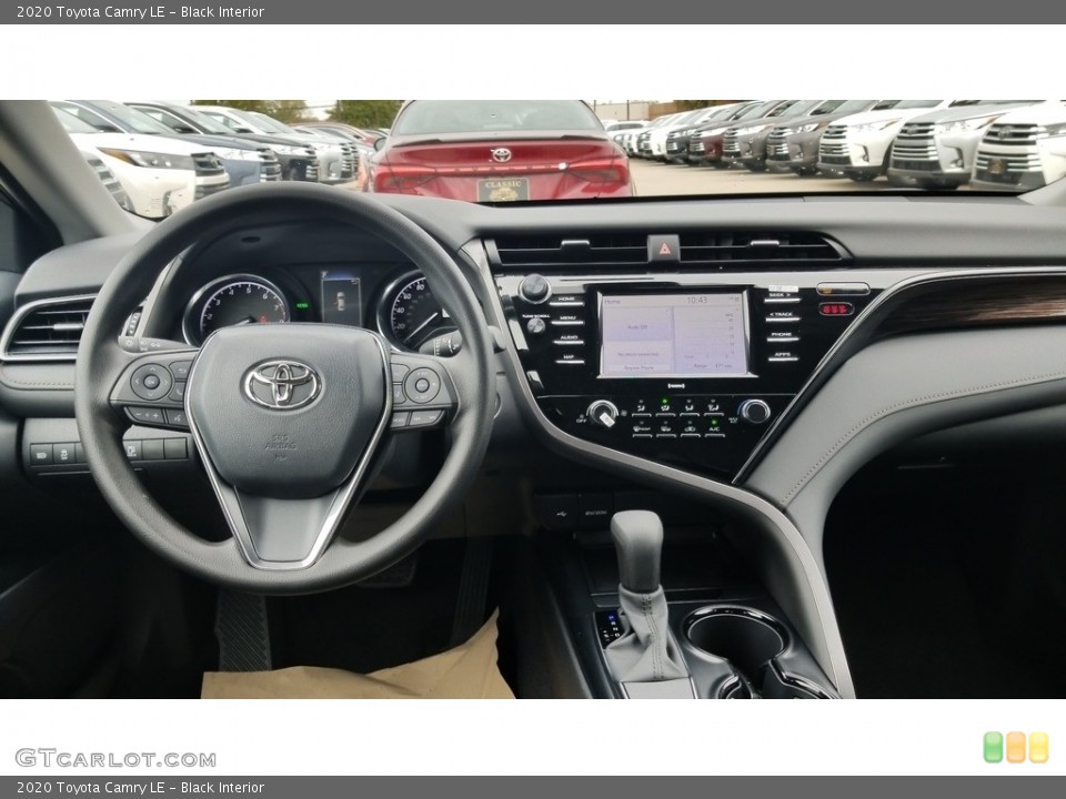 Black Interior Dashboard for the 2020 Toyota Camry LE #135856548