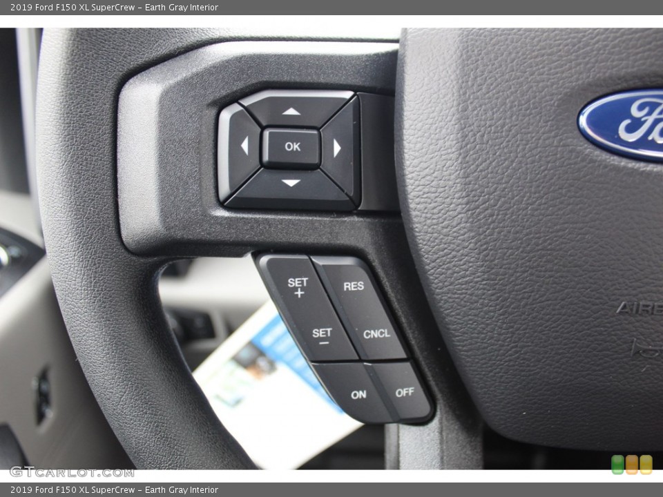 Earth Gray Interior Steering Wheel for the 2019 Ford F150 XL SuperCrew #135856554