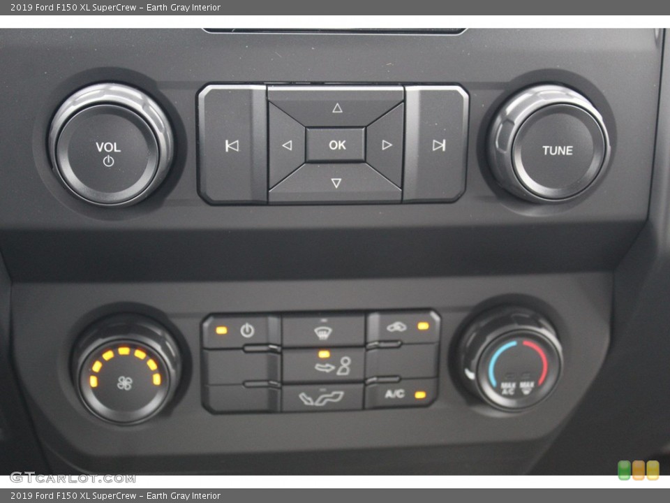 Earth Gray Interior Controls for the 2019 Ford F150 XL SuperCrew #135856689