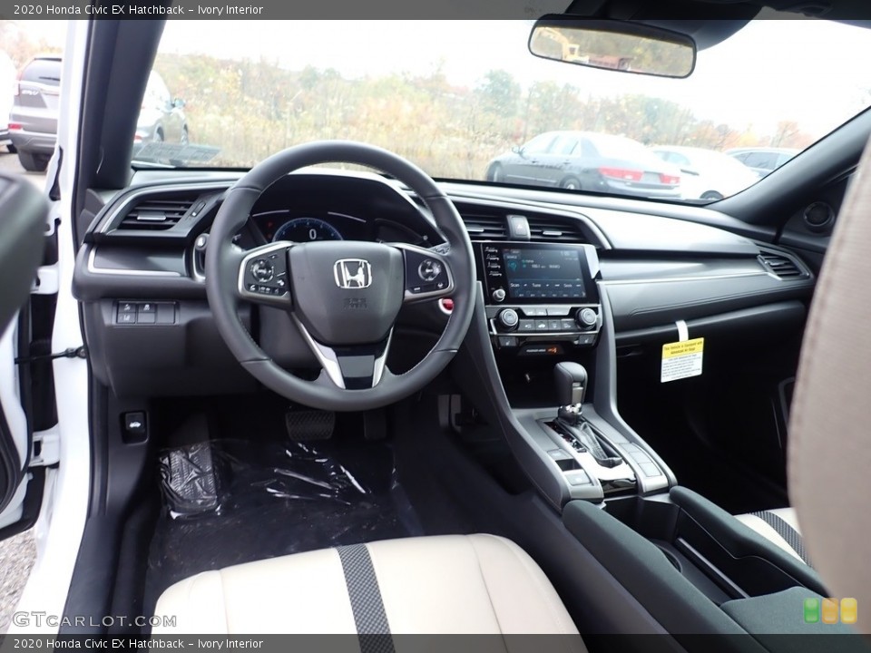 Ivory Interior Dashboard for the 2020 Honda Civic EX Hatchback #135863898