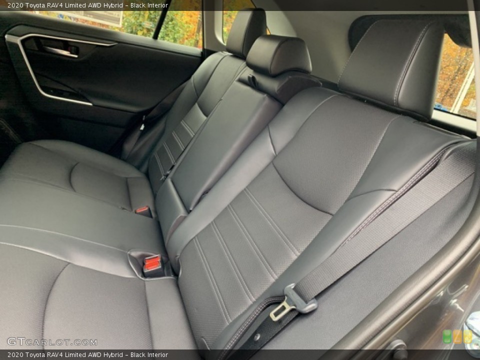 Black Interior Rear Seat for the 2020 Toyota RAV4 Limited AWD Hybrid #135866793