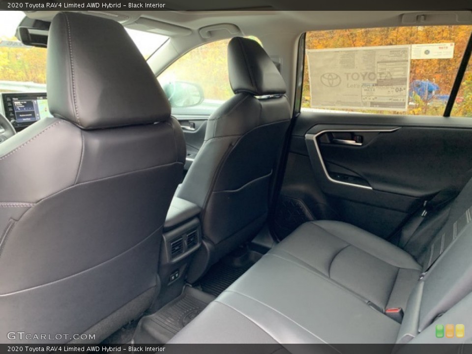 Black Interior Rear Seat for the 2020 Toyota RAV4 Limited AWD Hybrid #135866810
