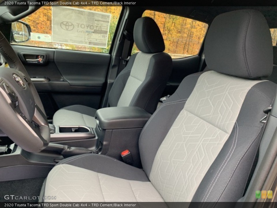 TRD Cement/Black Interior Front Seat for the 2020 Toyota Tacoma TRD Sport Double Cab 4x4 #135867524