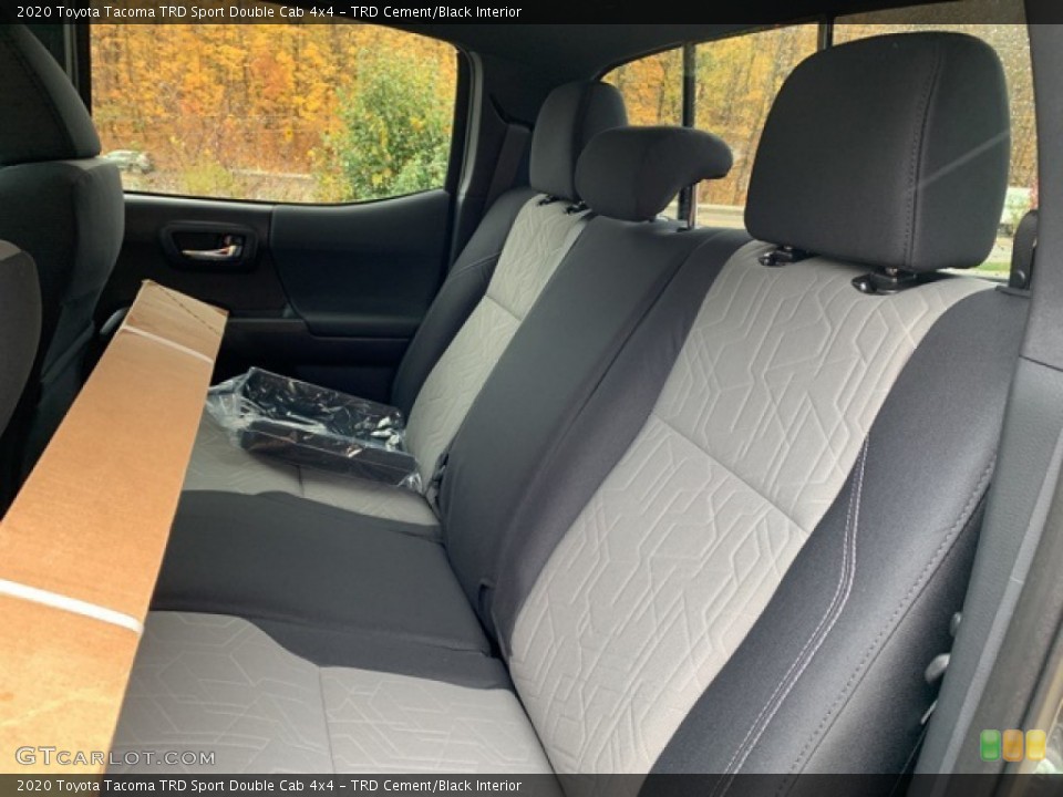 TRD Cement/Black Interior Rear Seat for the 2020 Toyota Tacoma TRD Sport Double Cab 4x4 #135867545