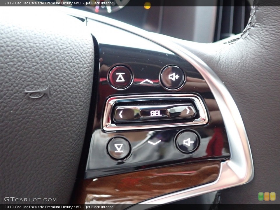 Jet Black Interior Steering Wheel for the 2019 Cadillac Escalade Premium Luxury 4WD #135867713