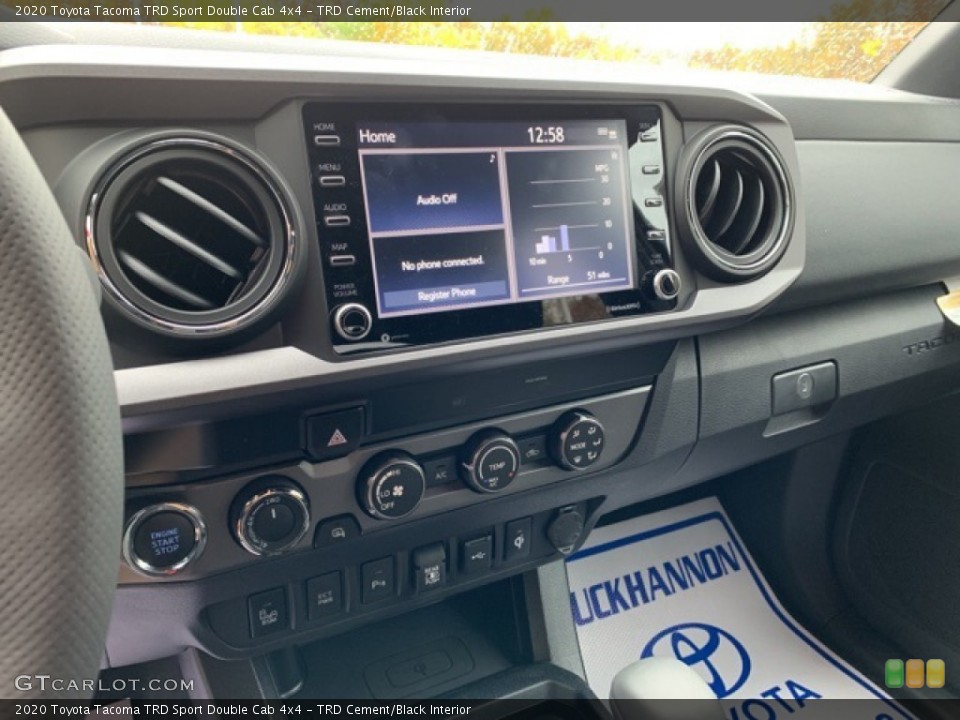 TRD Cement/Black Interior Controls for the 2020 Toyota Tacoma TRD Sport Double Cab 4x4 #135867716