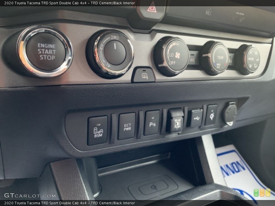 TRD Cement/Black Interior Controls for the 2020 Toyota Tacoma TRD Sport Double Cab 4x4 #135867755