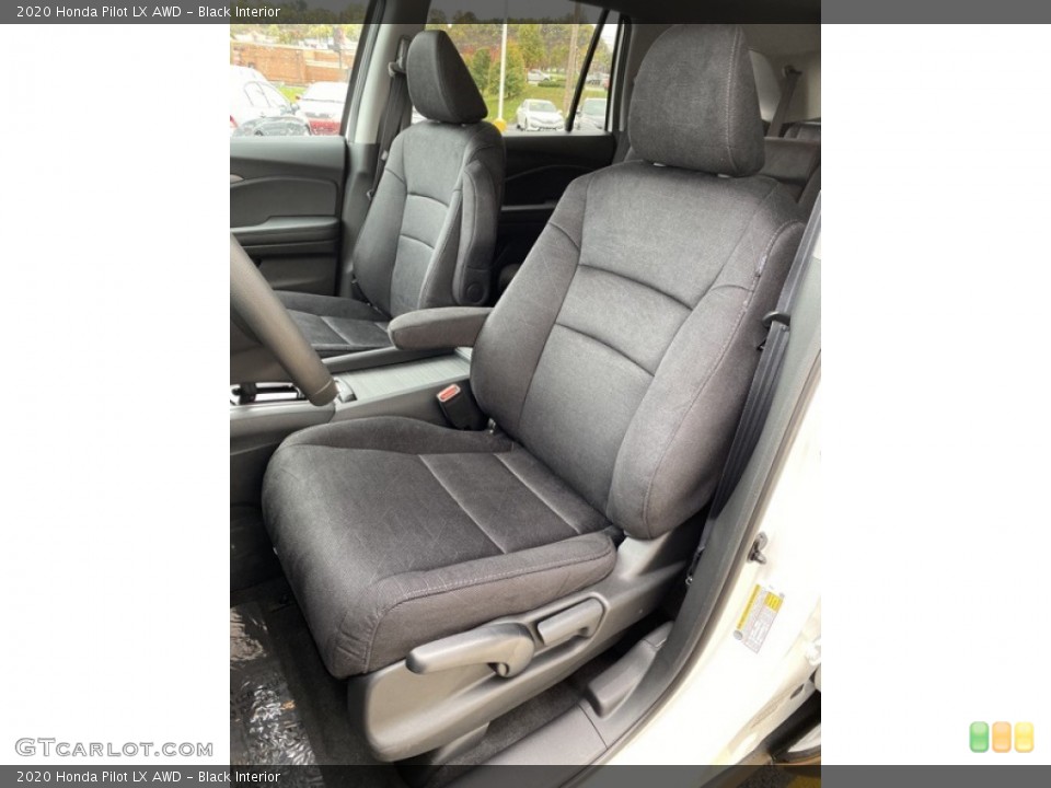 Black Interior Front Seat for the 2020 Honda Pilot LX AWD #135868046