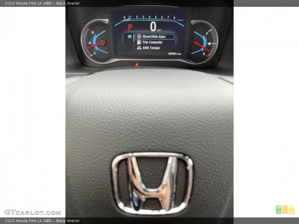 Black Interior Gauges for the 2020 Honda Pilot LX AWD #135868457